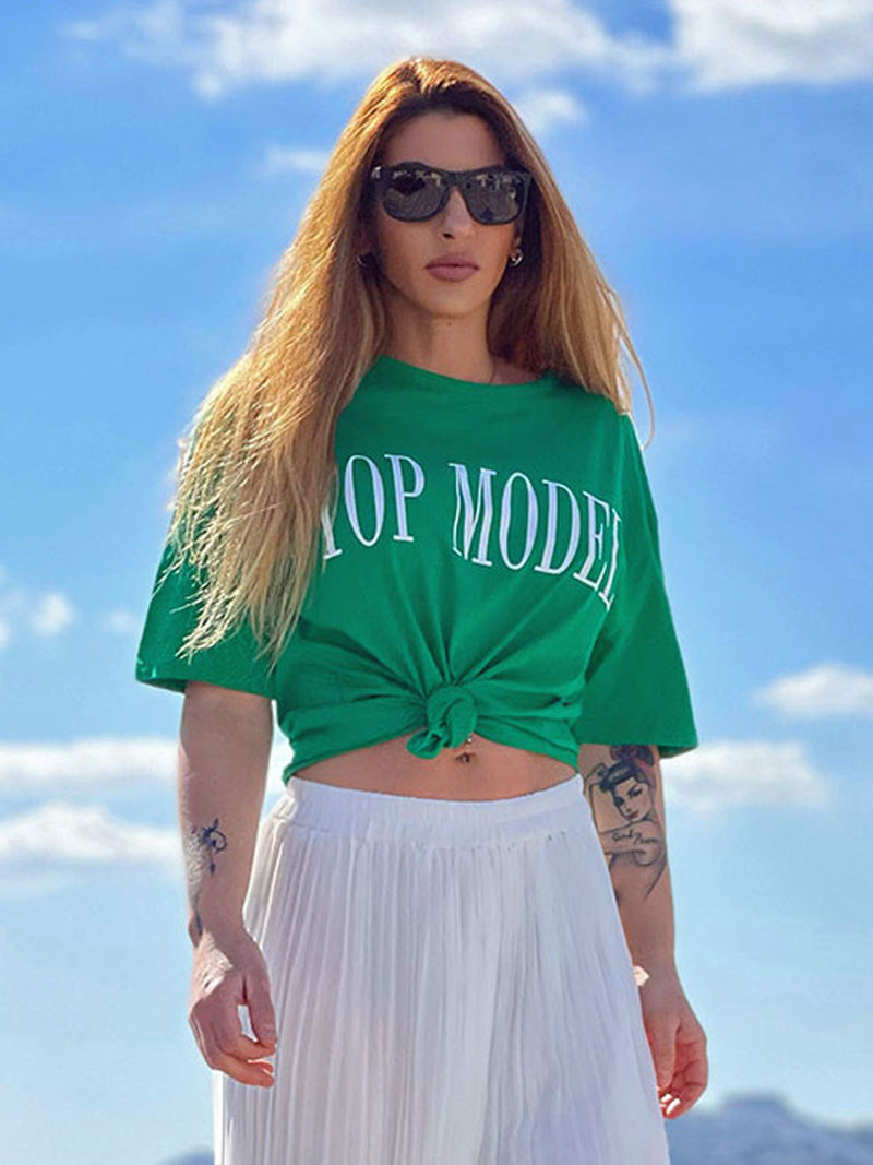 T-Shirt Πράσινο Top Model