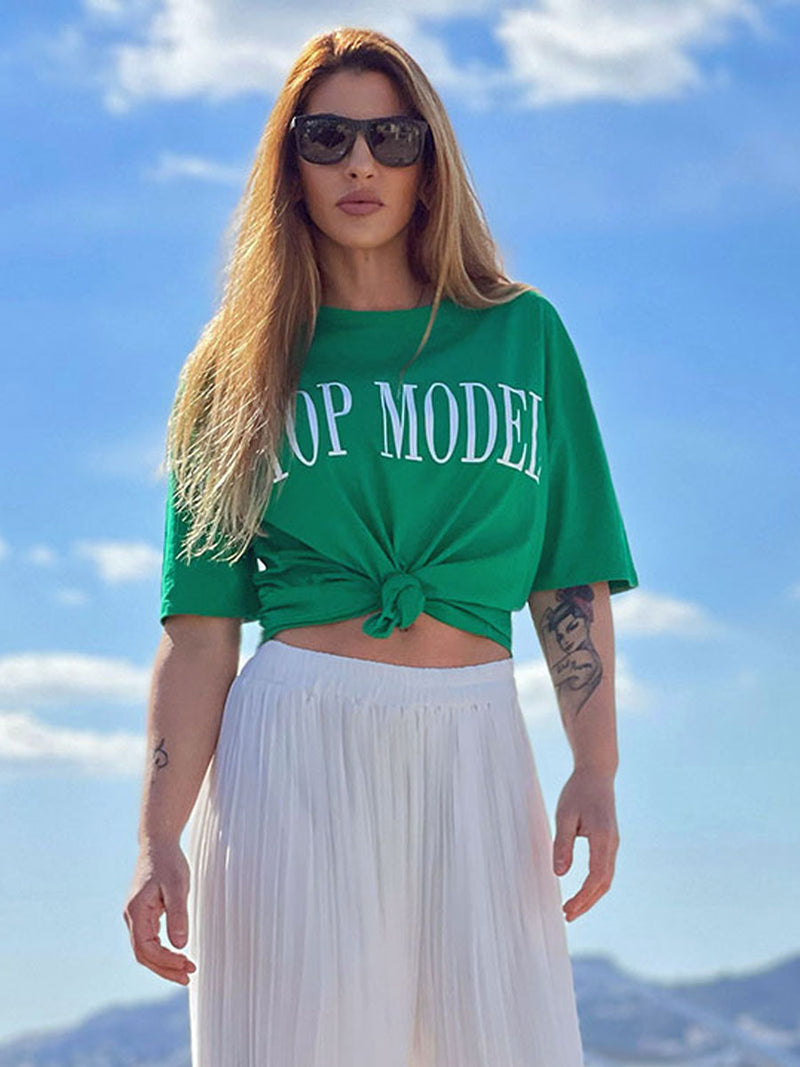 T-Shirt Πράσινο Top Model